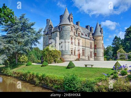 Francia, Manica, Cherbourg-en-Cotentin, castello di Ravalet Foto Stock