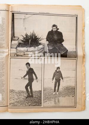 In The Clash in 1970 NME Magazine Foto Stock