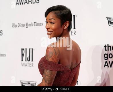 29 novembre 2021, New York, New York, Stati Uniti: Brittany Hall partecipa ai Gotham Awards 2021 a Cipriani Wall Street (Credit Image: © Lev Radin/Pacific Press via ZUMA Press Wire) Foto Stock