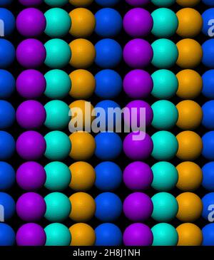 Rendering 3D senza giunture.onda di linee colorate sfondo texture astratto.The Amazing Fabric Abstract.Halftone texture Illustration,per biglietto d'auguri,testo Foto Stock