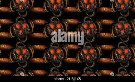Rendering 3D senza giunture.onda di linee colorate sfondo texture astratto.The Amazing Fabric Abstract.Halftone texture Illustration,per biglietto d'auguri,testo Foto Stock