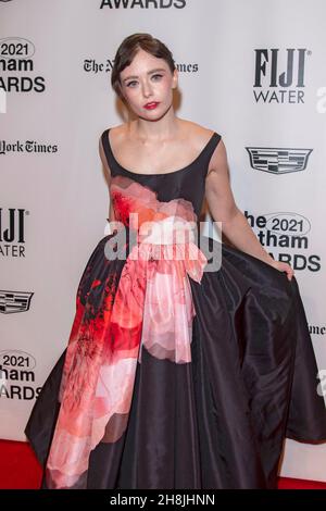 New York, Stati Uniti. 29 novembre 2021. Suzanna Son partecipa ai Gotham Awards 2021 presentati dal Gotham Film & Media Institute presso Cipriani Wall Street a New York City. Credit: SOPA Images Limited/Alamy Live News Foto Stock