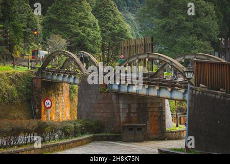 Alishan National Recreation Area nelle splendide montagne di Taiwan! Foto Stock