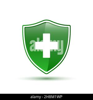 Vettore icona dello schermo incrociato medico Illustrazione Vettoriale