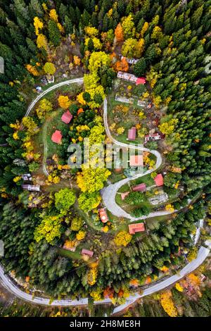 Koukoufli (letteralmente 'nido di cukcoo'), un'area di eccezionale bellezza naturale nella regione di Aspropotamos, Trikala, Tessaglia, Grecia. Foto Stock