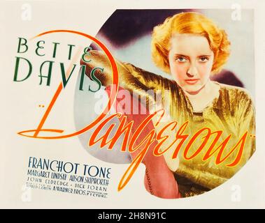 BETTE DAVIS in DANGEROUS (1935), diretto DA ALFRED E. GREEN. Credit: WARNER BROTHERS / Album Foto Stock