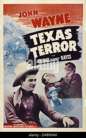 JOHN WAYNE in TEXAS TERROR (1935), diretto da ROBERT NORTH BRADBURY. Credit: LONE STAR PRODUCTIONS/immagini MONGRAM / Album Foto Stock