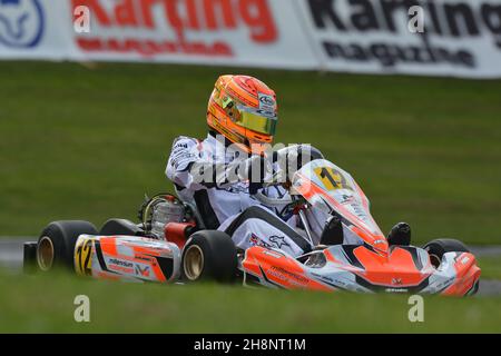 2013 la prima carriera karting di George Russell CIK-FIA WORLD KF CHAMPIONSHIP (Rd 1) & CIK-FIA INTERNATIONAL KF-JUNIOR SUPER CUP Foto Stock