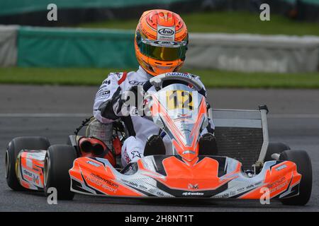 2013 la prima carriera karting di George Russell CIK-FIA WORLD KF CHAMPIONSHIP (Rd 1) & CIK-FIA INTERNATIONAL KF-JUNIOR SUPER CUP Foto Stock