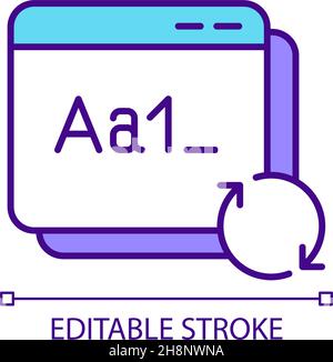 Diversi motori di ricerca che proteggono i dati in linea RGB colore icona Illustrazione Vettoriale