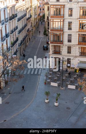 Street view a Valencia, Spagna Foto Stock