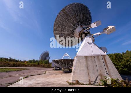 Algonquin radio Observatory (ARO) Dish, Algonquin Provincial Park, Ontario, Canada Foto Stock