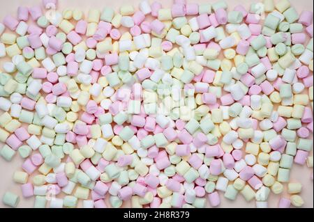 sfondo marshmallow multicolore Foto Stock