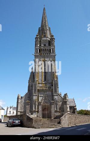 Chiesa di Saint-Herlé de Ploaré. Douarnenez. Finistère. Bretagne. Francia. Foto Stock