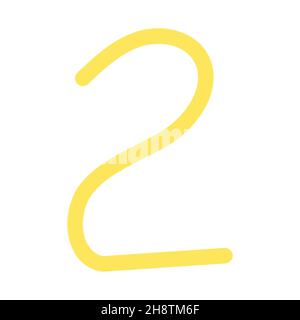 Illustrazione vettoriale di una raccolta di numeri, numeri. Numeri di serie. Cartoni animati. Collezione Illustrazione Vettoriale