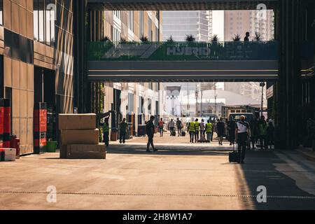 Jeddah, Arabia Saudita. 2 dicembre 2021. Atmosfera paddock. Gran Premio dell'Arabia Saudita, giovedì 2 dicembre 2021. Jeddah, Arabia Saudita. Credit: James Moy/Alamy Live News Foto Stock