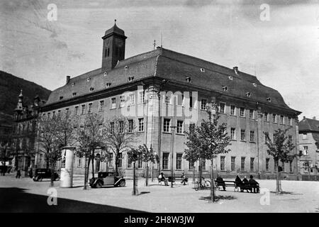 Gebäude am set zu Liselotte von der Pfalz, regie: Carl Froelich, 1935. Costruire sul set del film la vita privata di Luigi XIV, aka Liselotte del Palatinato, regista: Carl Froelich, 1935. Foto Stock