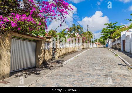 Nel centro storico di Joao Pessoa, Brasile Foto Stock