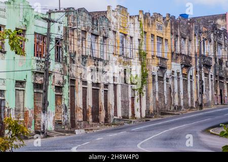 Nel centro storico di Joao Pessoa, Brasile Foto Stock