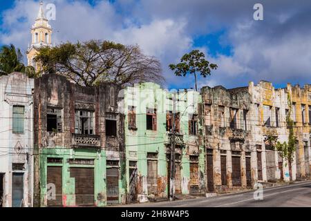 Nel centro storico di Joao Pessoa, Brasile Foto Stock