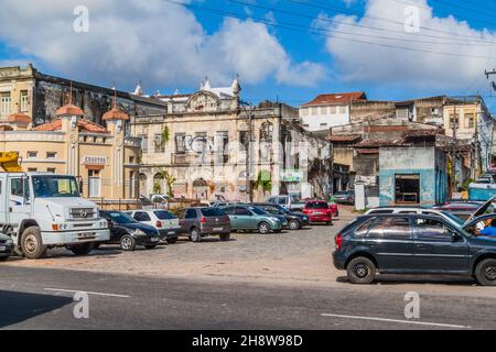 JOAO PESSOA, BRASILE - 14 OTTOBRE 2016: Parcheggio nel centro storico di Joao Pessoa, Brasile Foto Stock