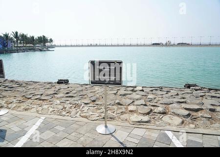 2 dicembre 2021, circuito di Jeddah Corniche, Jeddah, Gran Premio di Formula 1 dell'Arabia Saudita, nella foto panoramica del percorso di Jeddah. Foto Stock