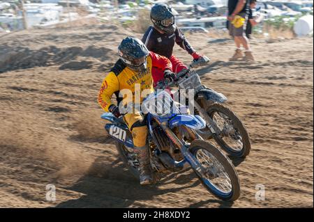Motocross in occasione del 24° Red Bull Day nel Dirt Grand Prix il 27 novembre 2021 al circuito Glen Helen Raceway, nella California meridionale. Foto Stock