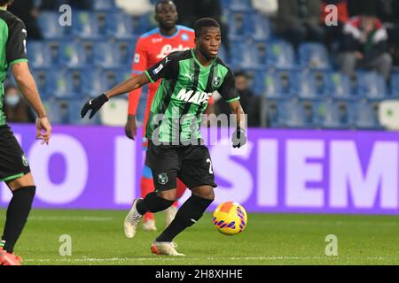 Reggio Emilia, Italia. 01st Dec, 2021. hamed traore (Sassuolo) nel corso degli Stati Uniti Sassuolo vs SSC Napoli, Campionato italiano di calcio A a Reggio Emilia, Italia, Dicembre 01 2021 Credit: Independent Photo Agency/Alamy Live News Foto Stock