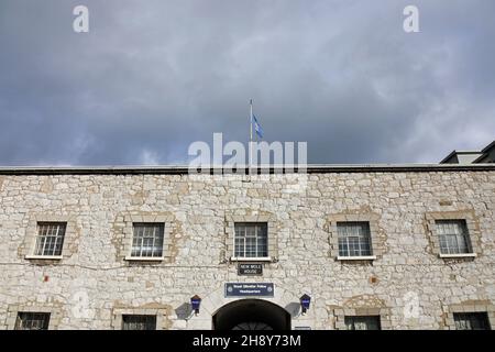 Sede della polizia di Gibilterra reale a New Mole House Foto Stock