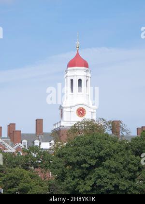 Dunster House campanile a Harvard University Cambridge Massachusetts Foto Stock