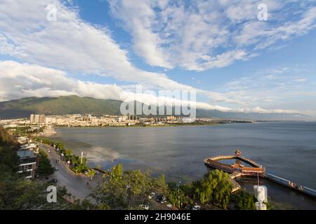 Lago di Erhai in dali cty, Yunnan Cina Foto Stock