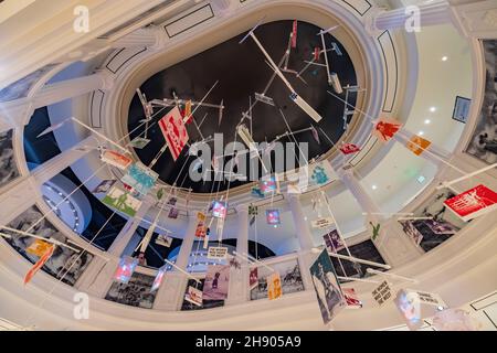 Fort Worth, NOVEMBRE 27 2021, vista interna del National Cowgirl Museum Foto Stock