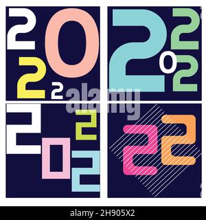 Modello vettoriale felice anno nuovo. Illustrazione Vettoriale