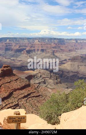 Una splendida vista del Parco Nazionale del Grand Canyon Foto Stock