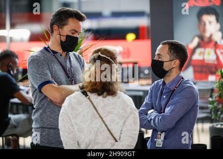 Jeddah, Arabia Saudita - 02/12/2021, SENECAL Thomas (fr), direttore Canal+, TODT Nicolas (fra), Allroad Manager, Ritratto durante la Formula 1 stc Saudi Arabian Grand Prix 2021, 21esimo round del FIA Formula uno World Championship 2021 dal 3 al 5 dicembre 2021 sul circuito di Jeddah Corniche, a Jeddah, Arabia Saudita - Foto: Antonin Vincent/DPPI/LiveMedia Foto Stock