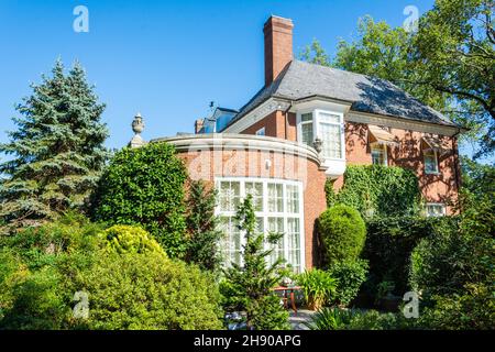 Washington D.C., Stati Uniti d'America – 23 settembre 2016. Hillwood Estate Mansion, attualmente sede del museo Hillwood, a Washington D.C. Foto Stock