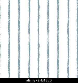 a righe disegno a mano motivo senza cuciture delicato colore blu denim. Illustrazione Vettoriale