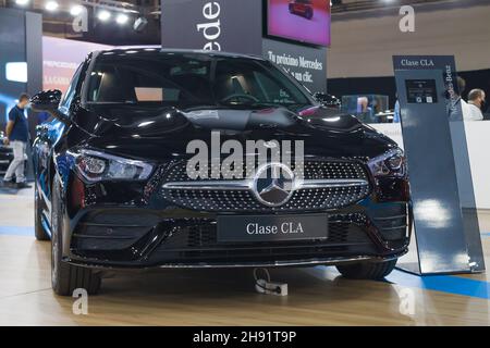 Barcellona, Spagna - 7 ottobre 2021: Mercedes-Benz CLA 250e Shooting-Brake presentato all'Automobile Barcelona 2021 a Barcellona, Spagna. Foto Stock