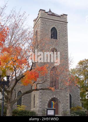 Prima chiesa in Giamaica pianura Boston Massachusetts USA Foto Stock