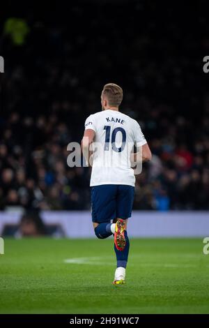 LONDRA, INGHILTERRA - DICEMBRE 02: Harry Kane durante la partita della Premier League tra Tottenham Hotspur e Brentford al Tottenham Hotspur Stadium on De Foto Stock