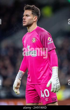 LONDRA, INGHILTERRA - DICEMBRE 02: Alvaro Fernandez di Brentford durante la partita della Premier League tra Tottenham Hotspur e Brentford a Tottenham ho Foto Stock