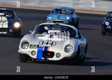 Matt Wrigley, Paul Pochciol, Oliver Bryant, Shelby Daytona Cobra Coupé, Royal Automobile Club RAC, Pall Mall Cup, una resistenza multi-driver di tre ore Foto Stock