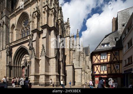 Cattedrale di Saint Pierre, Vannes, dipartimento di Morbihan, regione della Bretagna, Francia Foto Stock