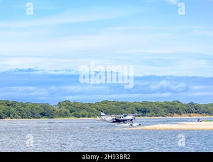 Idrovolante N720qb a North Haven, NY Foto Stock