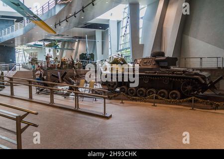 MINSK, BIELORUSSIA - 16 GIUGNO 2017: Mostre al Museo di Stato bielorusso della Storia della Grande Guerra Patriottica a Minsk Foto Stock