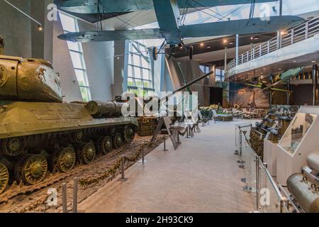 MINSK, BIELORUSSIA - 16 GIUGNO 2017: Mostre al Museo di Stato bielorusso della Storia della Grande Guerra Patriottica a Minsk Foto Stock