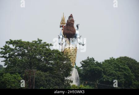 Monumento alla statua di Lord Shiva a Haridwar, Uttarakhand Foto Stock