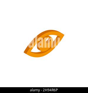 Icona occhio isometrico vettoriale su sfondo bianco EPS Illustrazione Vettoriale