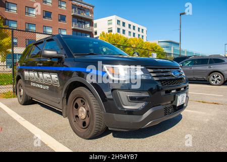 Ford Interceptor Ogunquit Police Interceptor SUV auto a Portland, Maine ME, Stati Uniti. Foto Stock