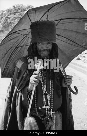 Sacerdote etiope Foto Stock